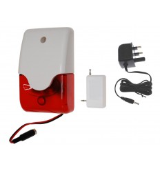 Mini Wireless Siren & Flashing Strobe