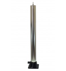 Stainless Steel 76 mm Diameter Fold Down Parking Post & Top Eyelet 