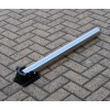 Stainless Steel 76 mm Diameter Fold Down Parking Post & Top Eyelet (laying flat)