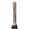 Large Fold Down Stainless Steel Security Post with Eyelet – Heavy Duty Parking Bollard