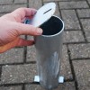 Hinged Lid on the Ground Spigot