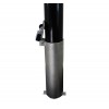 Black Removable Security Post (padlock and ground spigot)