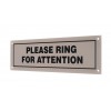 Weatherproof 'Please Ring For Attention' Sign