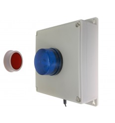 100 metre Wireless Panic Alarm with Buzzer & Flashing Strobes