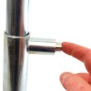 Locking the Integral Lock, on the Galvanised Fold Down Hoop Barrier.