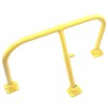 Yellow Fold Down Hoop Barrier & Integral Lock