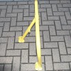 Yellow Fold Down Hoop Barrier & Integral Lock