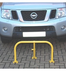 Yellow Fold Down Hoop Barrier & Integral Lock