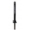 Black Fold Down Parking Post with Ground Spigot, No Parking Logo, Integral Lock & Chain Eyelet (001-3722 K/D, 001-3712 K/A)