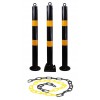 Black & Yellow Parking Post Chain Kit