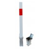 H/D White & Red Removable Security Post & 2 x Ground Bases (001-3830 K/D, 001-3820 K/A).
