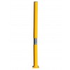 Bendy Bolt Down Tall Static Yellow Parking Post – Flexible Impact Resistant Car Park Bollard