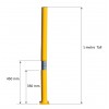 Bendy Fold Down Yellow Parking Post 