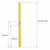 Spigot Based Tall Static Yellow Parking Post (001-3480)