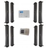 Wireless Long Range Solar Perimeter Infrared Beam Kit (900m) 4 x 2B with GSM Dialler – Outdoor Security (DA600+)