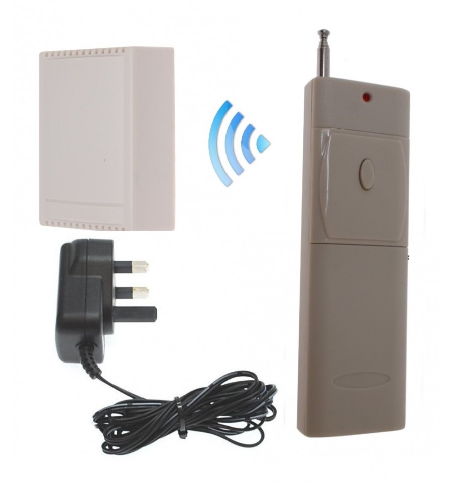 wireless relay kit with 2 x output relays & long range remote control