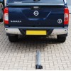 Galvanised 900W-76 Fold Down Parking Post, Integral Lock & Eyelet (001-2600 K/D, 001-2590 K/A).