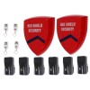 External Battery Wireless Scaffold Siren Alarm & 3 x PIR's