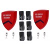 External Battery Wireless Scaffold Siren Alarm & 3 x PIR's