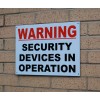 Large Heavy Duty Outdoor Security Warning Sign