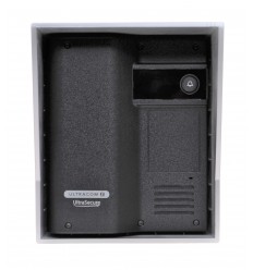 Black UltraCOM2 Wireless Intercom Black Caller Stn with Silver Hood