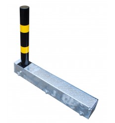 Black & Yellow Fold Away Parking Post