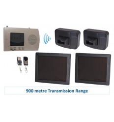 Long Range Twin PIR Solar Driveway Alarm Kit