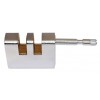 Double Slotted Armoured Steel Shackle Lock 