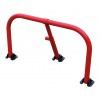 Red Folding Hoop Barrier & Integral Lock