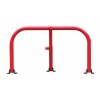 Red Folding Hoop Barrier & Integral Lock