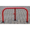 Red Folding Hoop Barrier & Integral Lock