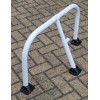 White Fold Down Hoop Barrier & Integral Lock (001-3790 K/D, 001-3780 K/A)