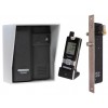 Wireless Door Intercom (UltraCom2) Black with Silver Hood & Electronic Door Lock