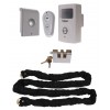 Chain & Lock with Battery Powered PIR Alarm (Shed & Garage Security)