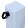H/D White 100P Removable Security Post with 1 x L/H Black Chain Eyelet (001-4030 K/D & 001-4020 K/A)