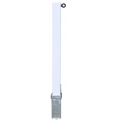 White 100P Removable Security Post & 1 x L/H Chain Eyelet