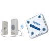 Long Range 800 metre Wireless Doorbell with Brushed Silver Push Button