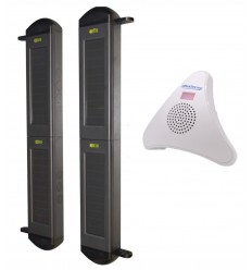 2B Solar Wireless Perimeter Beam Alarm with Chime Receiver