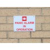 Panic Alarm in Operation Sign
