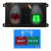 Wireless Door Entry Traffic Lighting Control System 2 with Wall Sign