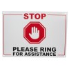 A4 'Please Ring For Assistance' Warning Sign