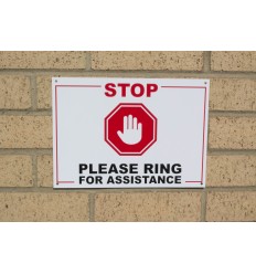 A4 External Alarm Warning Sign