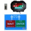 Wireless Customer Entry Traffic Light B with Intelligent Portable Controller