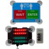 Glass Mounting Wireless Entry Traffic Light with Intelligent Portable Controller & Glass Mounting Sign
