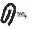 1 metre Long Steel Chain (10 mm links) with Double Slotted Shackle Lock