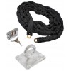 5 metre Chain with Heavy Duty Double Slotted Shackle Lock & Ground Anchor