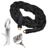 Case Hardened 5 metre Steel Chain Kit with Shackle Lock & Spigot Ground Anchor (012-1500 K/D, 012-1510 K/A).