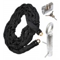 5 metre Chain with Heavy Duty Double Slotted Shackle Lock & Ground Anchor