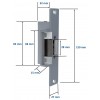 Heavy Duty 12v Electronic Door Latch with Guide