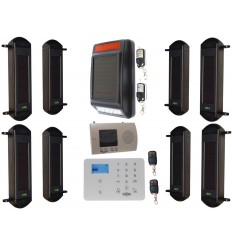 Complete 1B Wireless Perimeter Alarm with 3G GSM Auto-Dialler & Solar Siren
